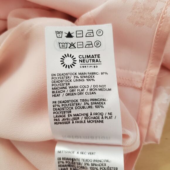 Reformation Frankie Floral Jacquard Satin Slip Maxi Dress Light Pink Size 10 - Picture 15 of 15